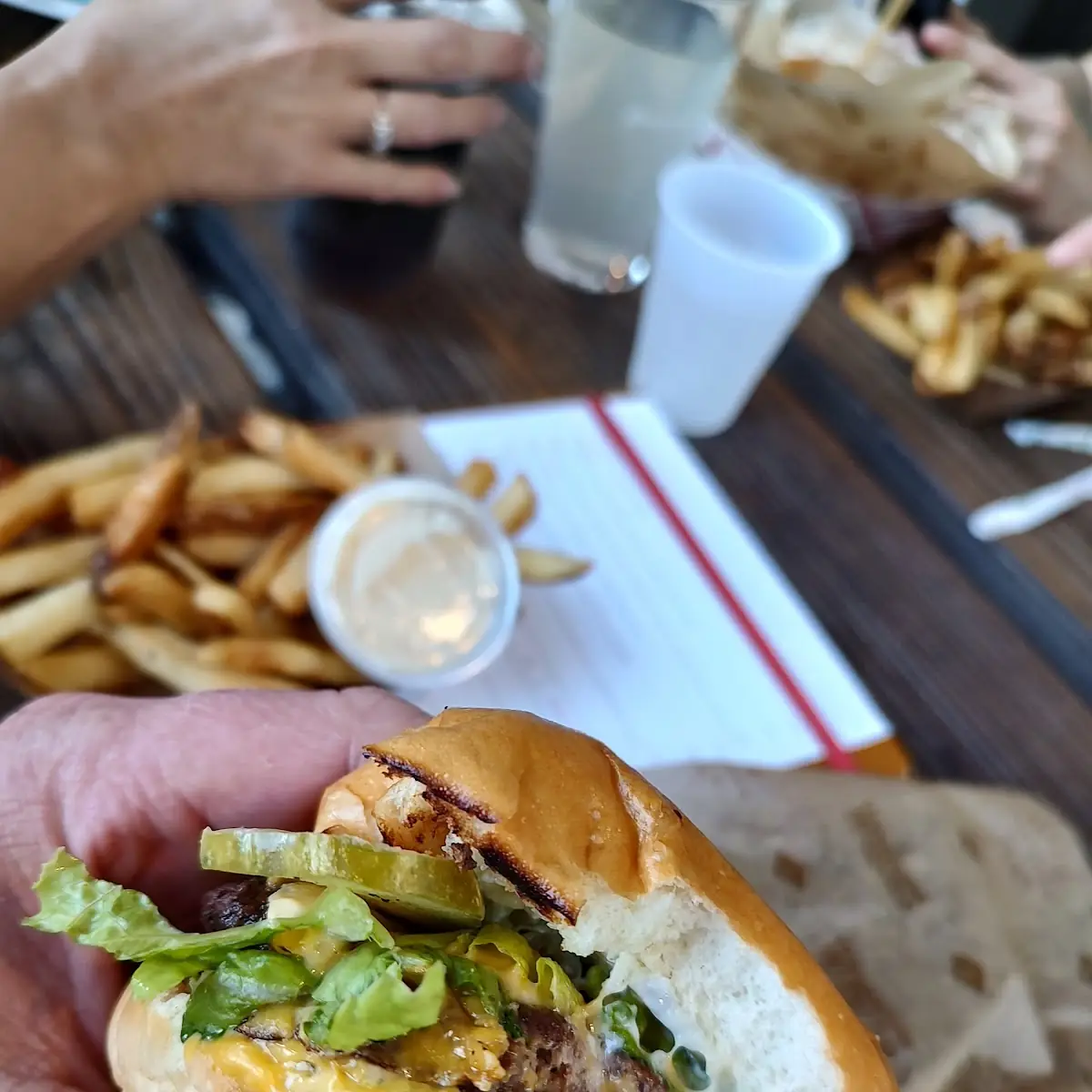 Ell Bell's Double Cheeseburger