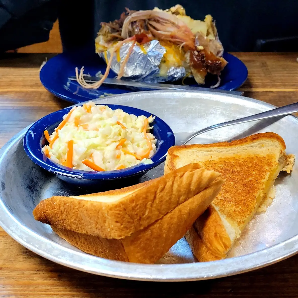 Grilled Cheese and Coleslaw