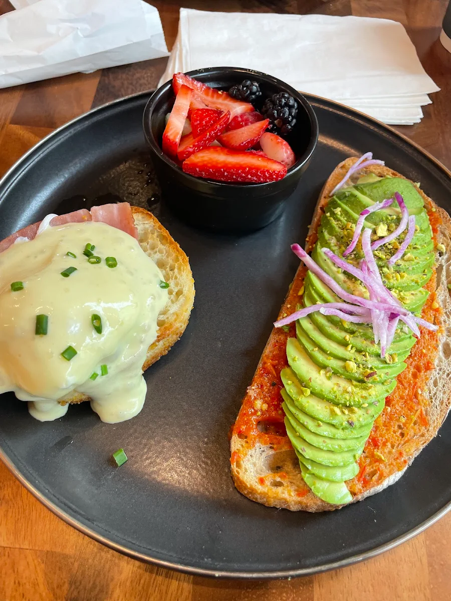 Avocado Toast & Eggs Benedict