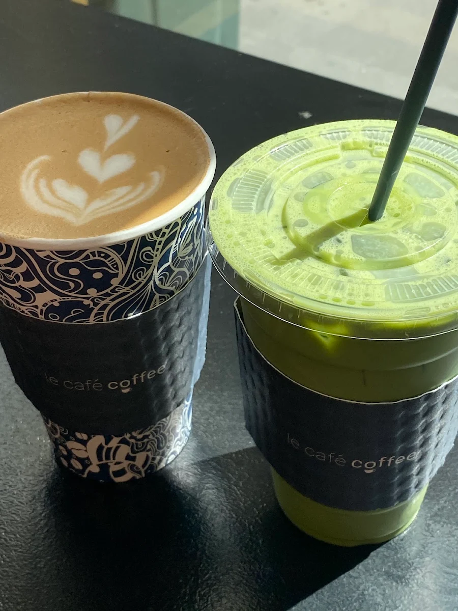 Cappucino and Lavender Matcha Latte