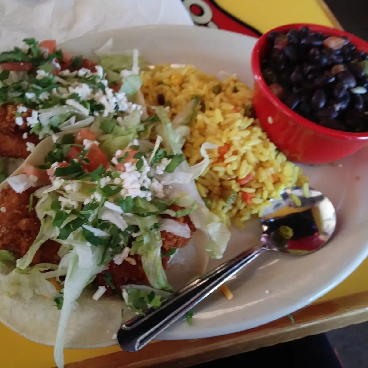 Crispy Chicken Taco Plate