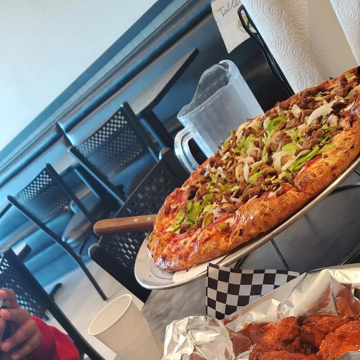 Pineapple Pepperoni Pizza Deluxe Pizza Hot Wings