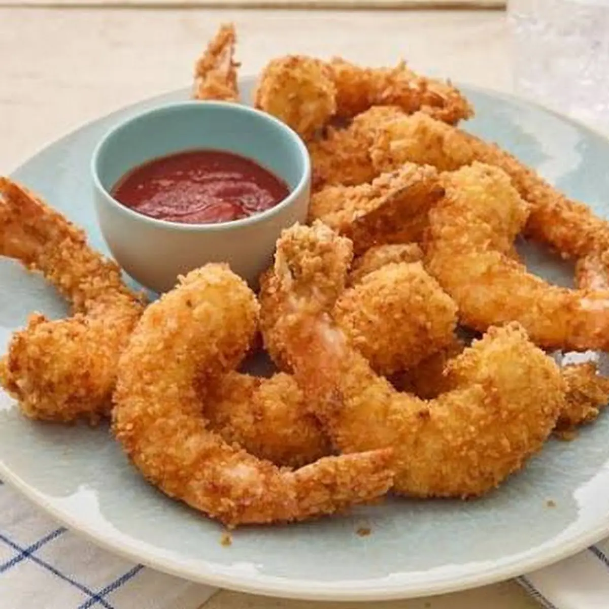 Breaded Shrimp with Fries