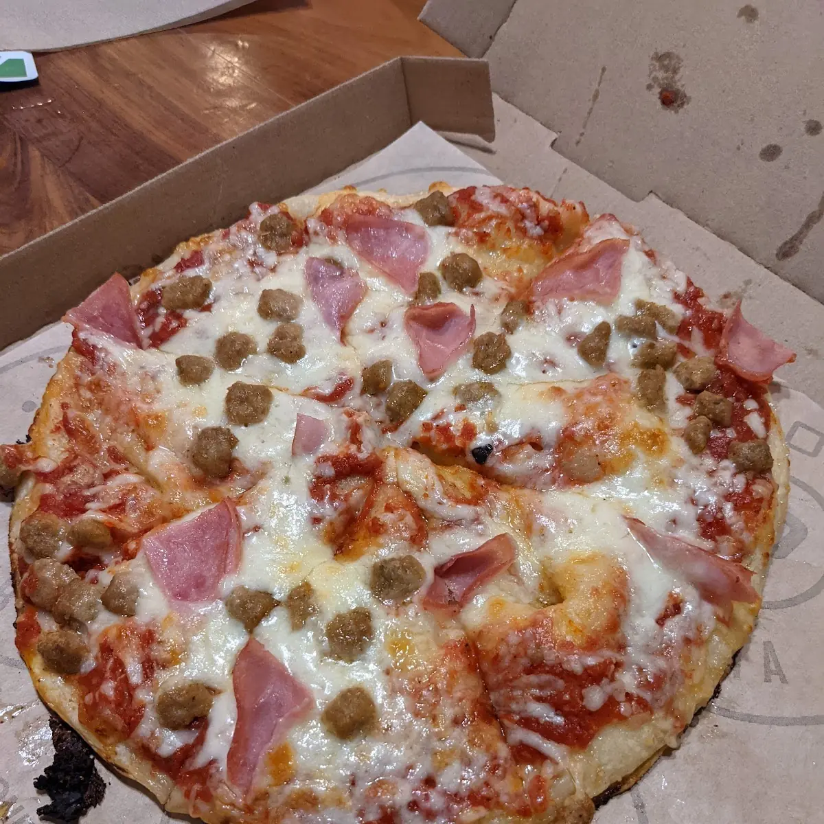 Ham and Sausage Pizza