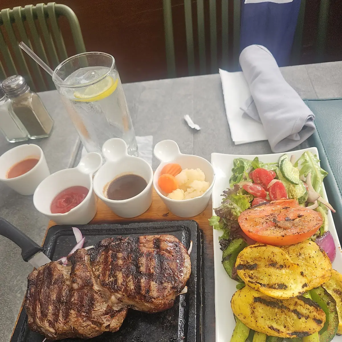 Rib Eye Steak and Grilled Veggies