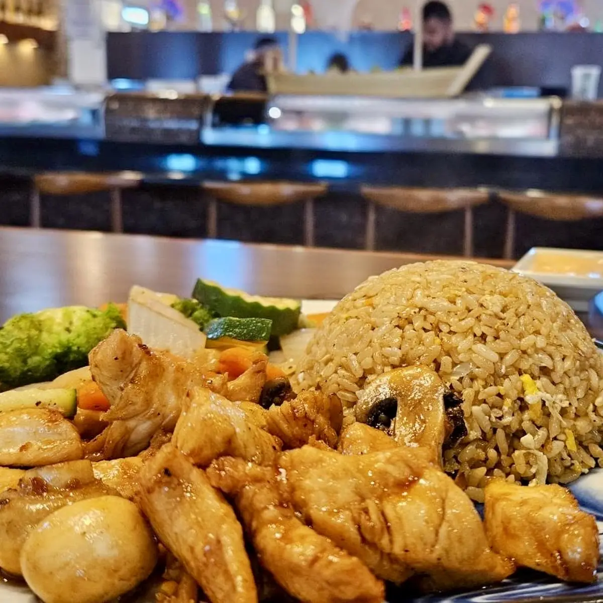 Teriyaki Chicken and Fried Rice