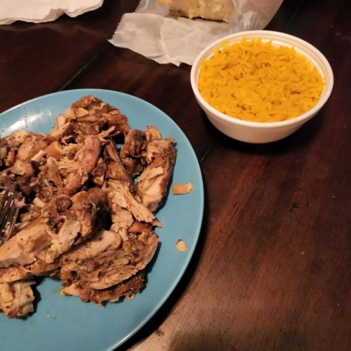 Jerk Chicken & Rice Leftovers