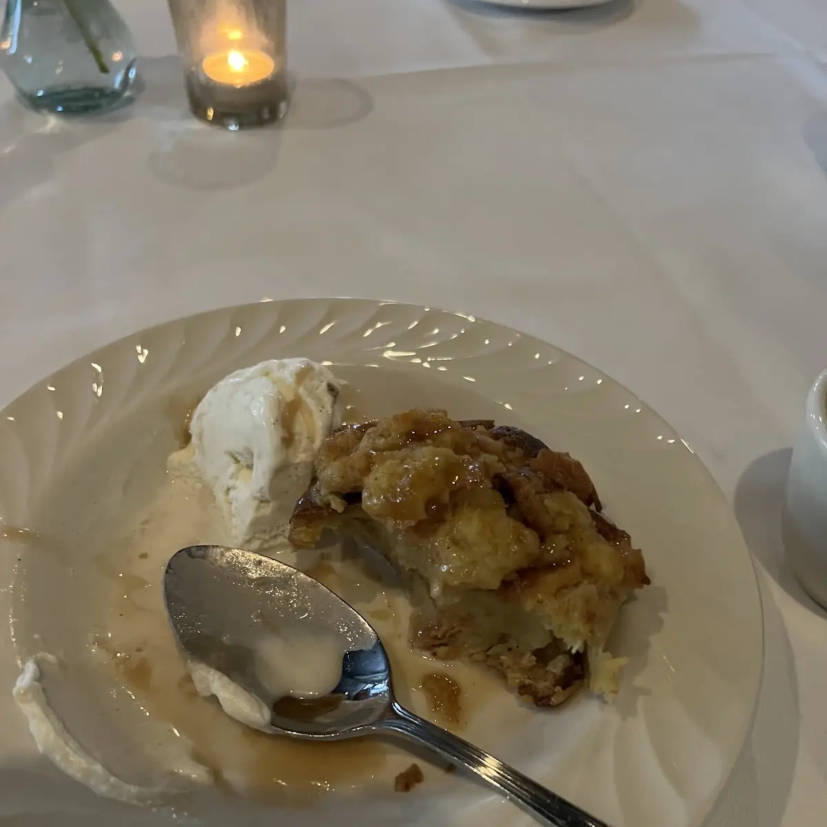 Peach Bread Pudding