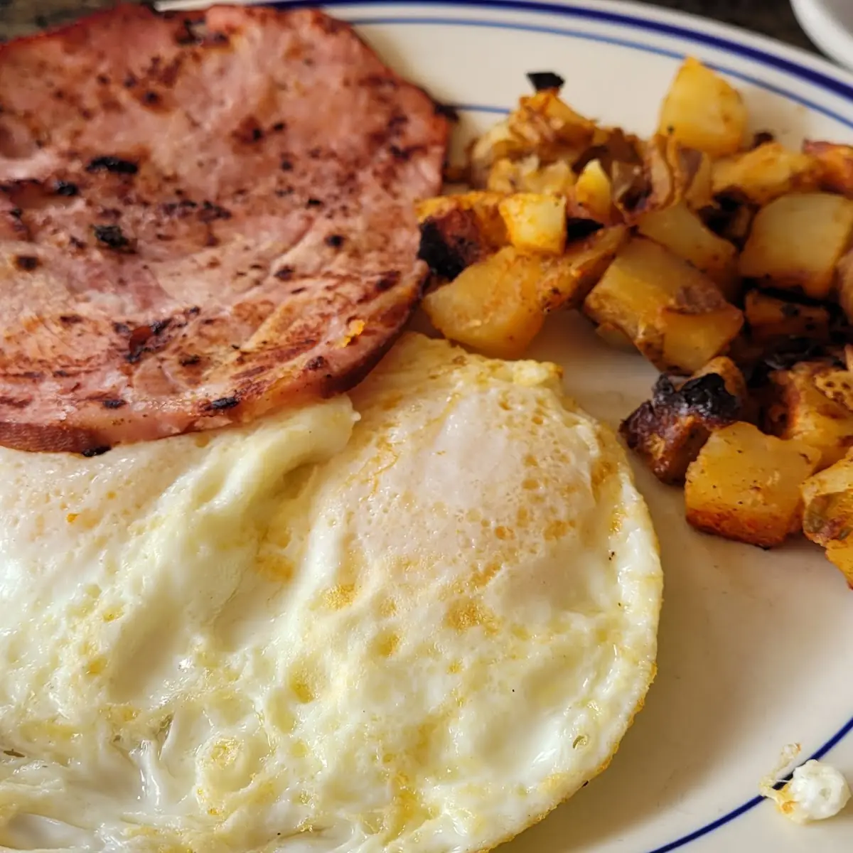 Two Eggs with Center Cut Ham Steak