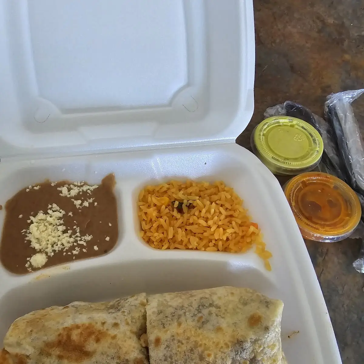 Steak Burrito Dinner