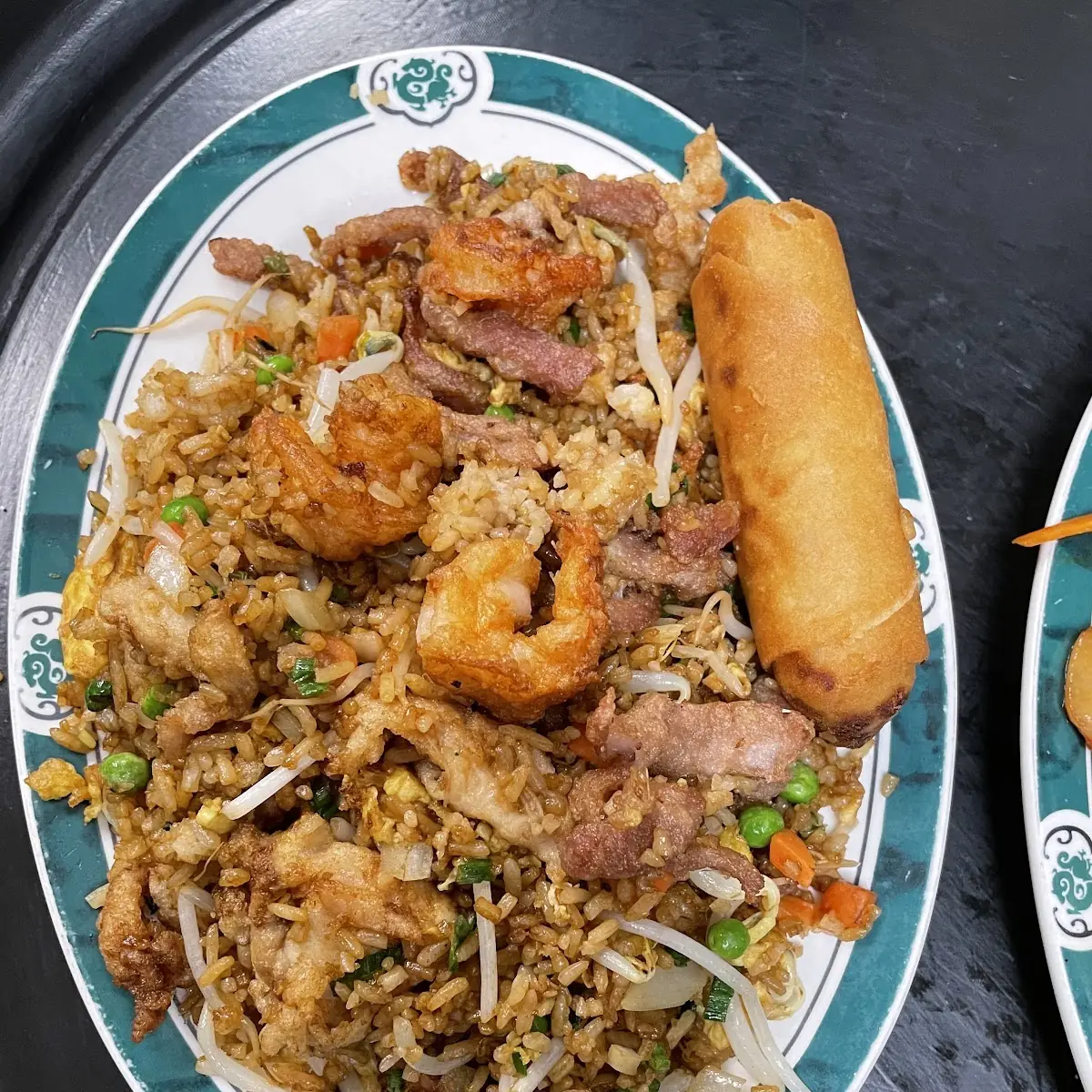 Combination Fried Rice Pork Chicken and Beef