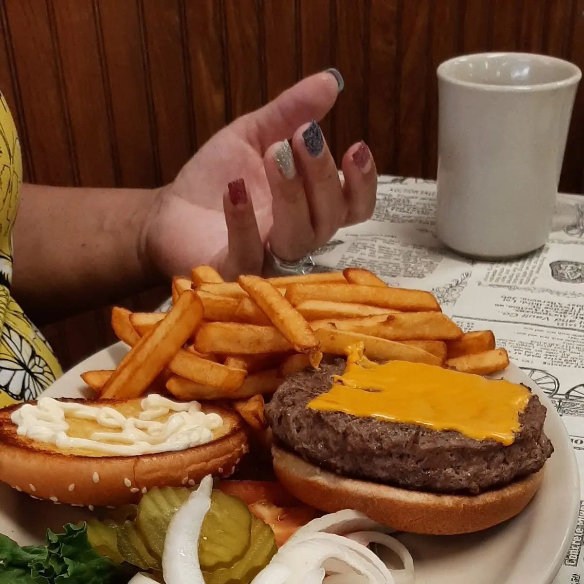 Burger and Fries