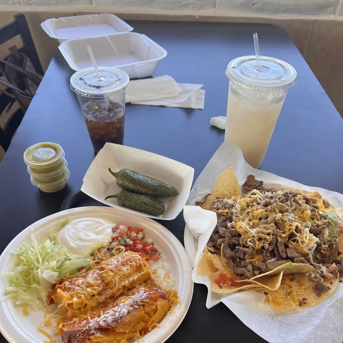 5 Rolled Tacos Whit Carne Asada