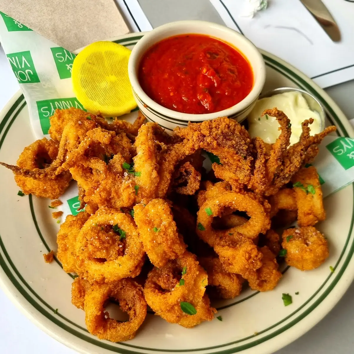 Point Judith Fried Calamari Pomodoro Aioli
