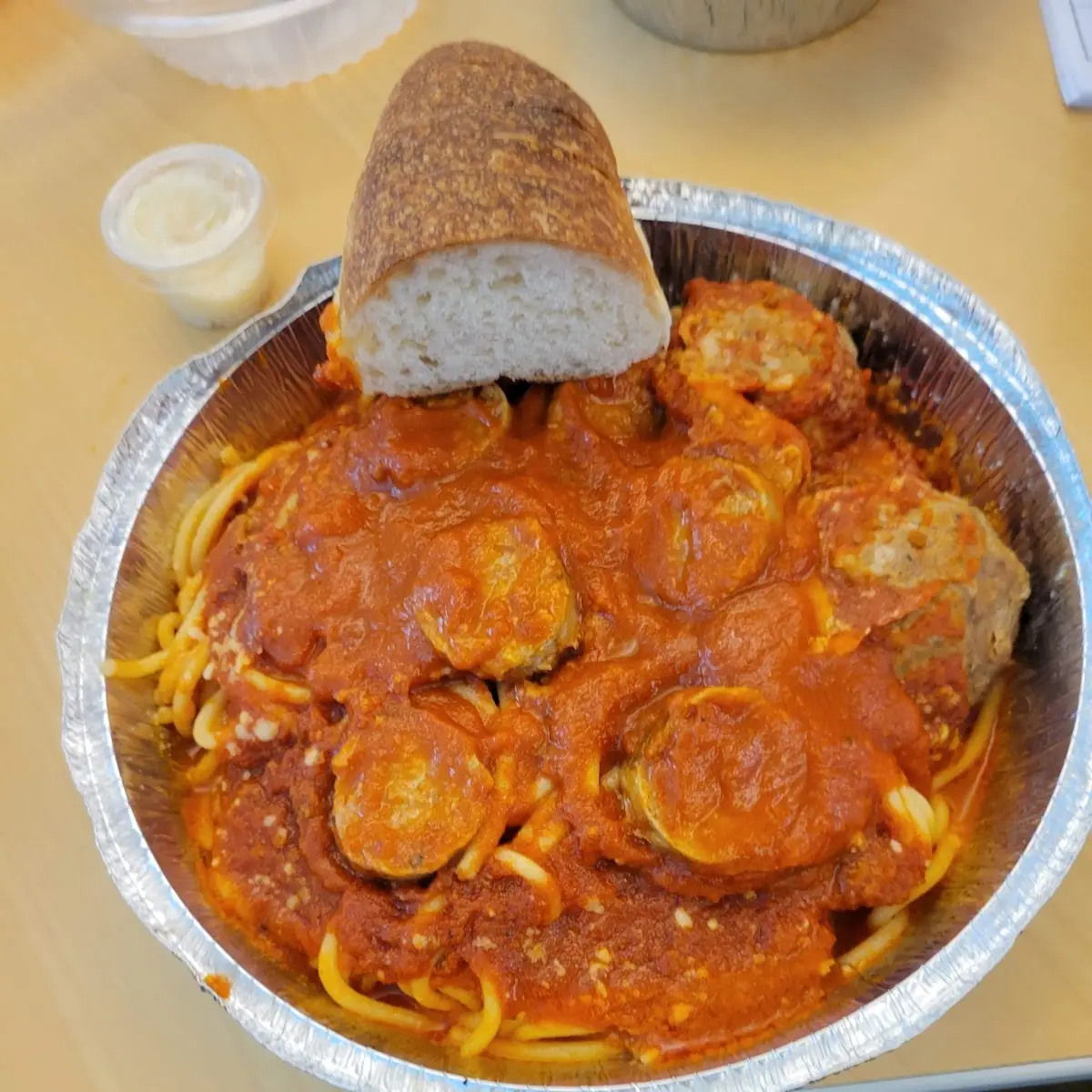 Spaghetti & Meatballs with Italian Sausage