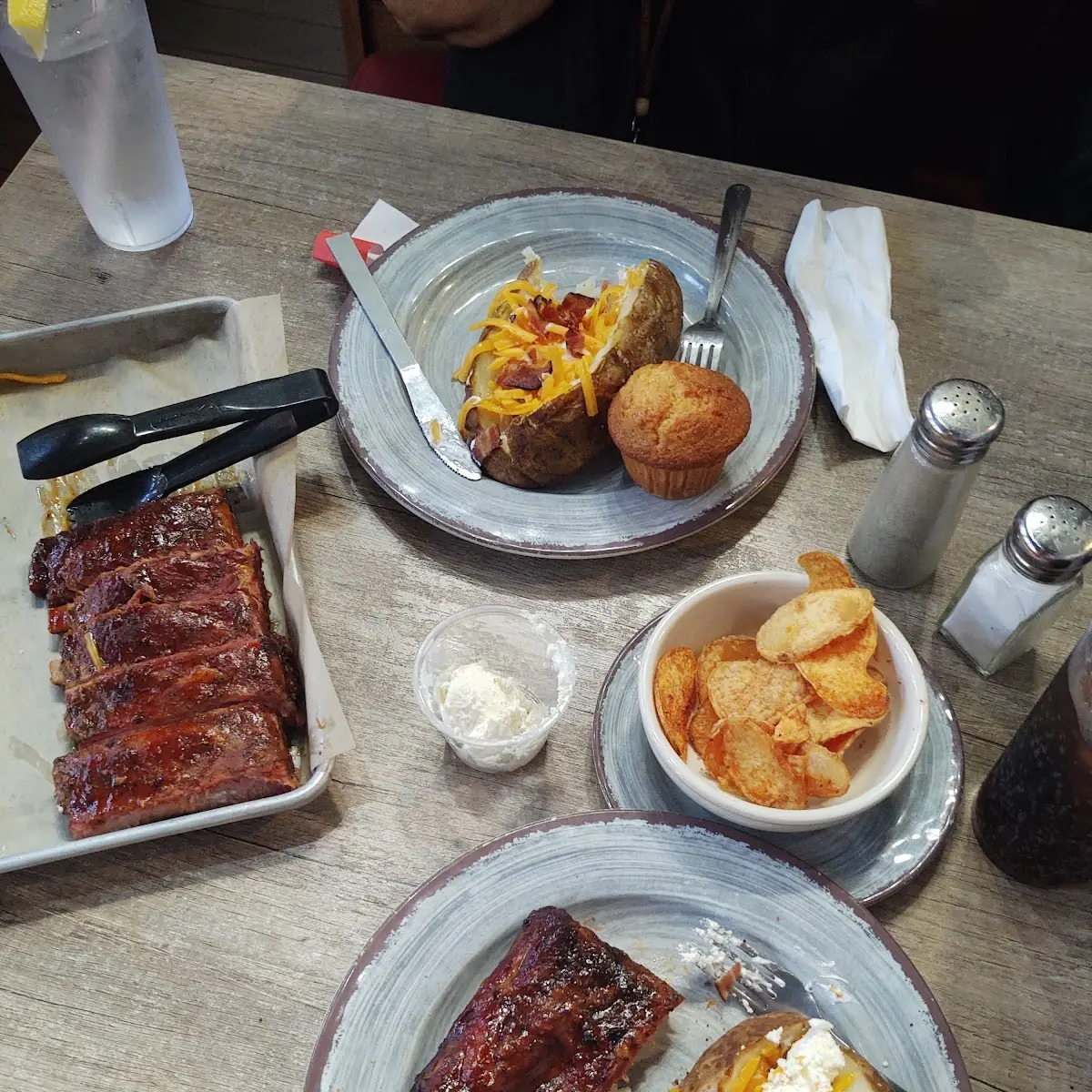 Ribs Loaded Baked Potato