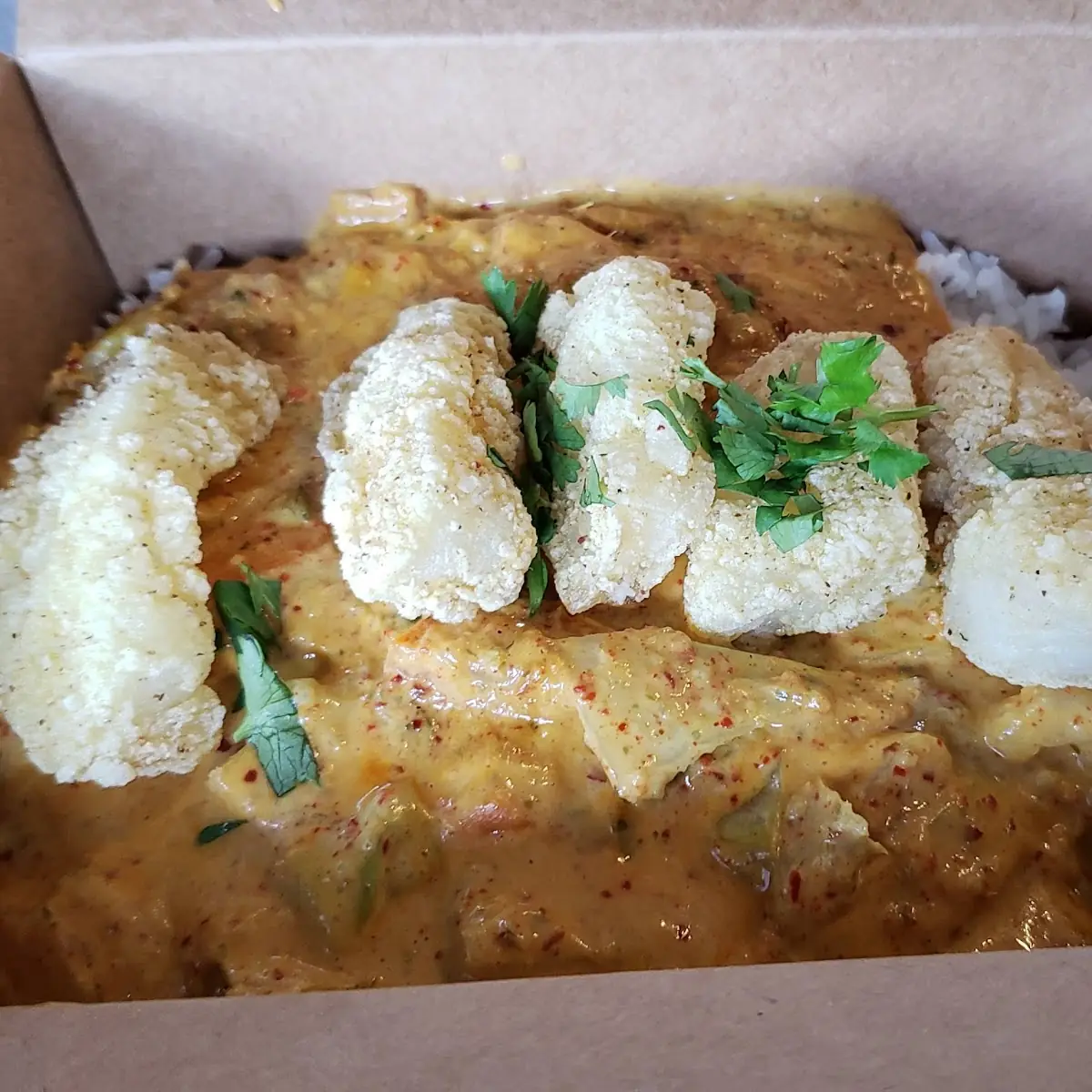 Crispy Cod and Green Curry