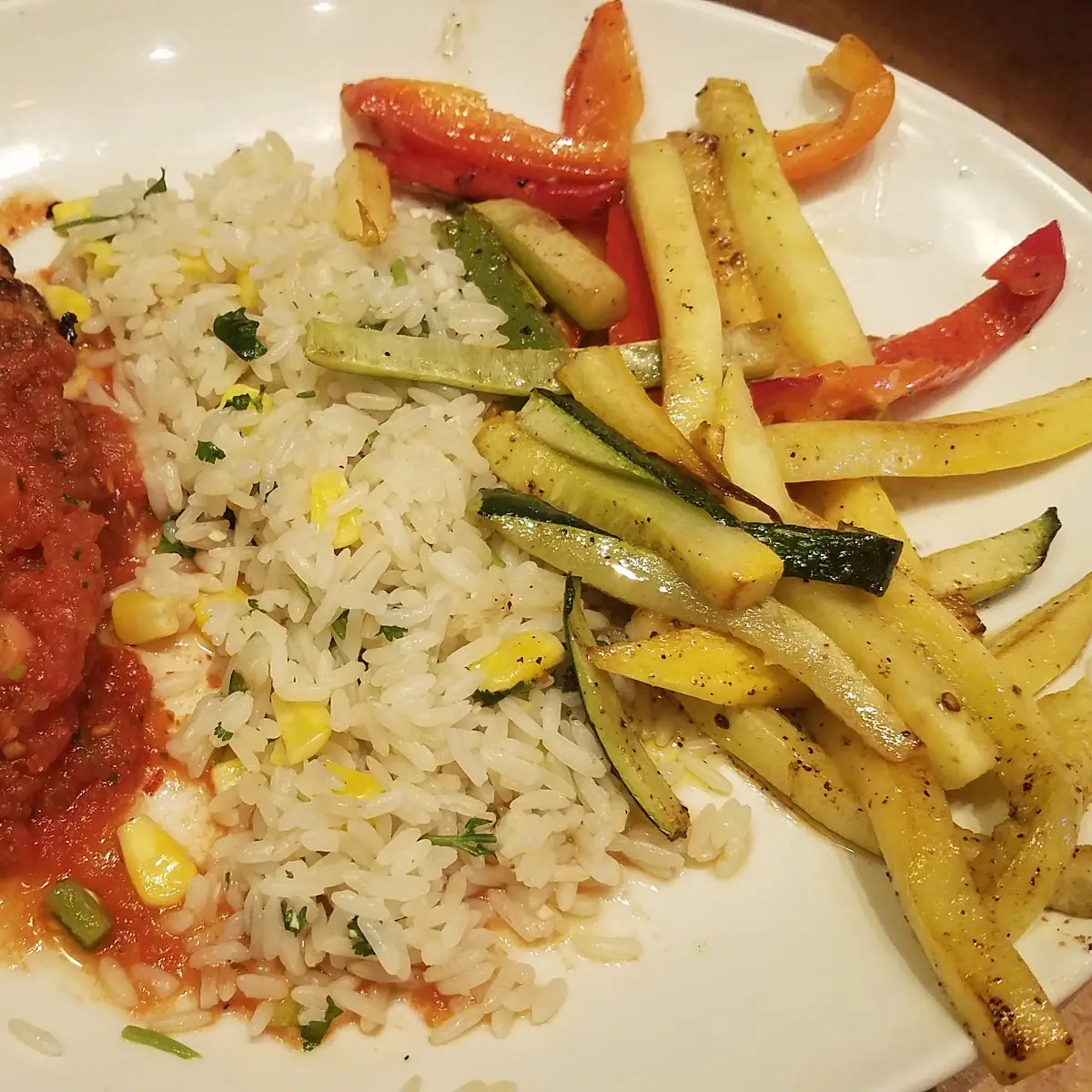 Chicken Cilantro Lime Rice Roasted Vegetables
