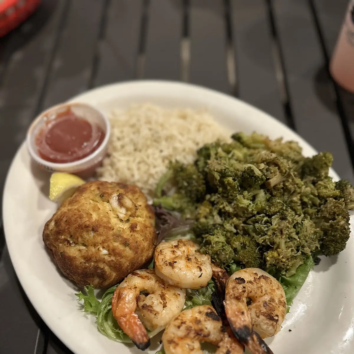 Crab Cake and Shrimp
