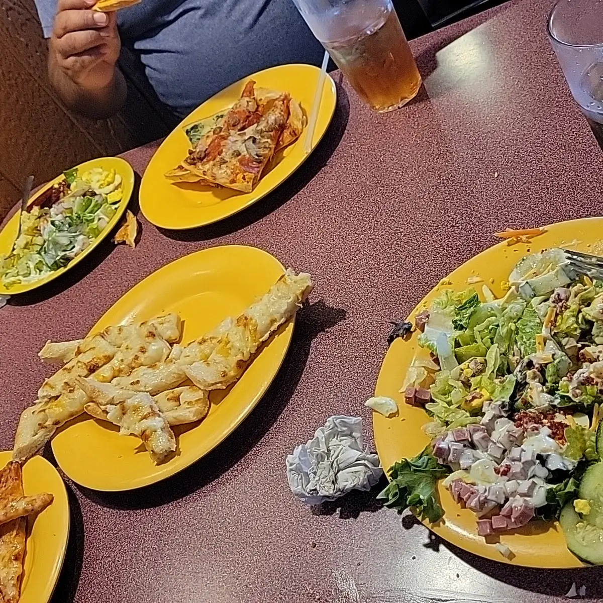 Salad and Pizza