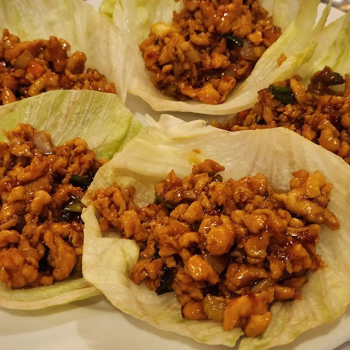 Minced Chicken Lettuce Wraps