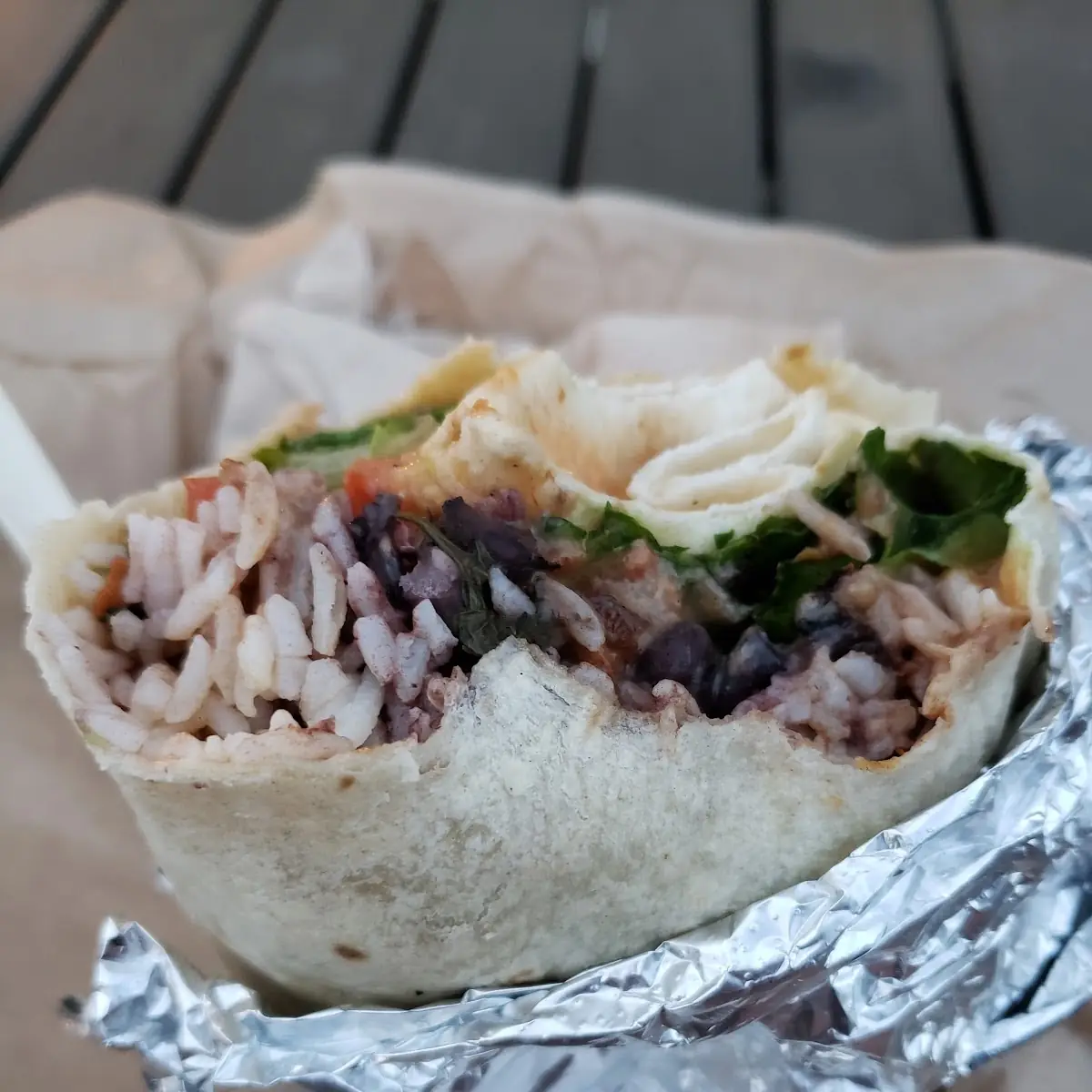 Grilled Adobo Chicken Burrito