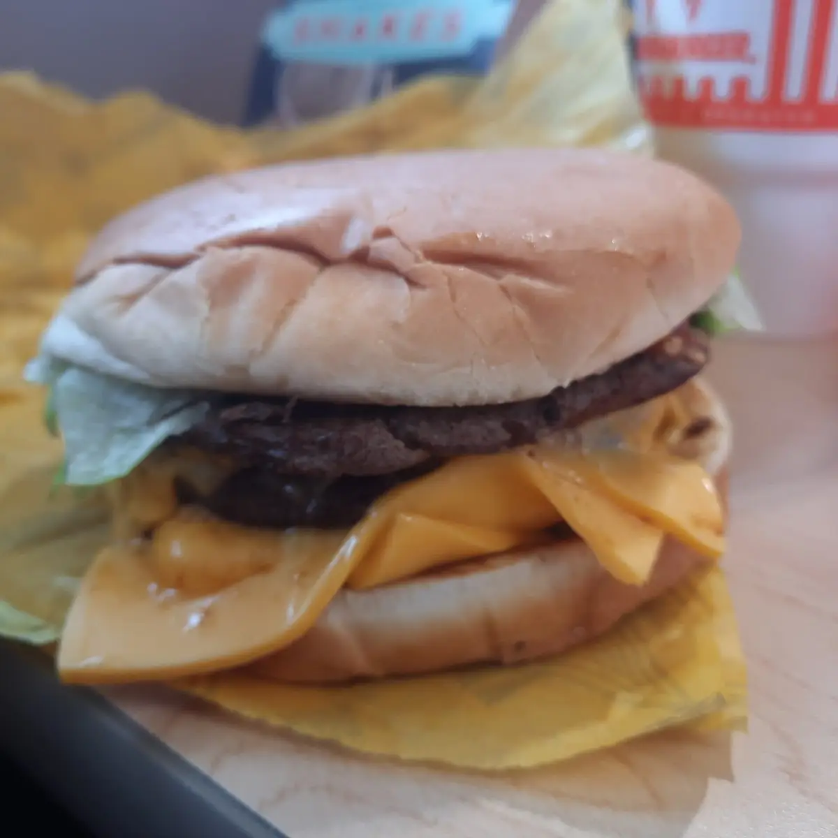 Triple Cheeseburger with Fries