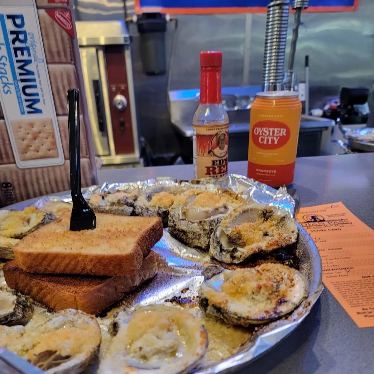 Baked Oysters with Parmesan Cheese
