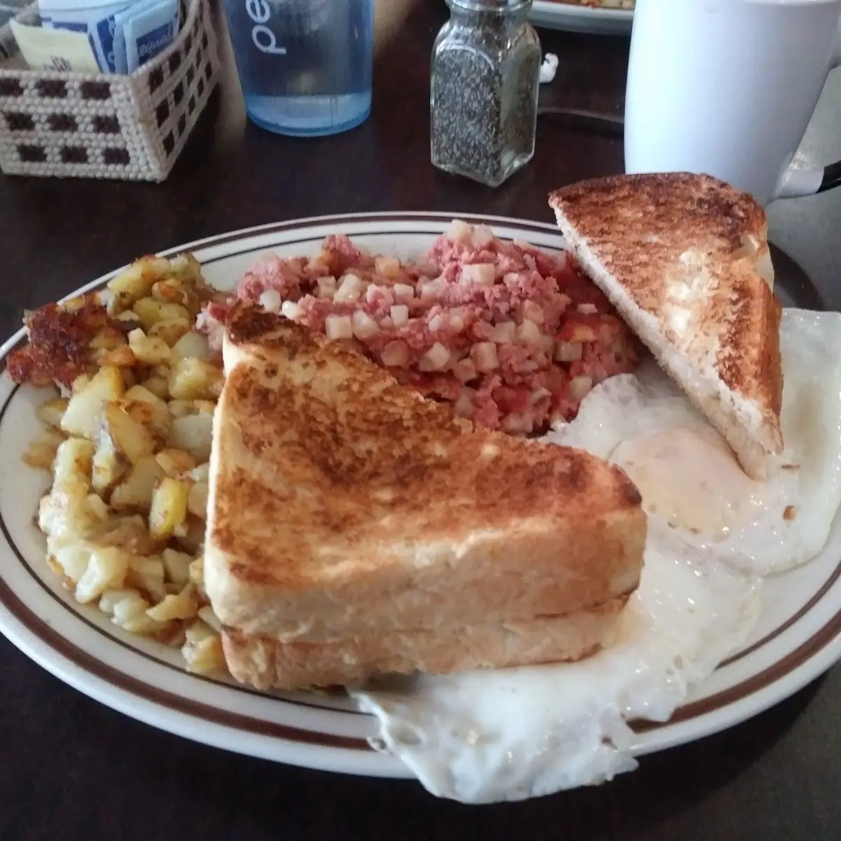 Corn Beef Hash and Eggs