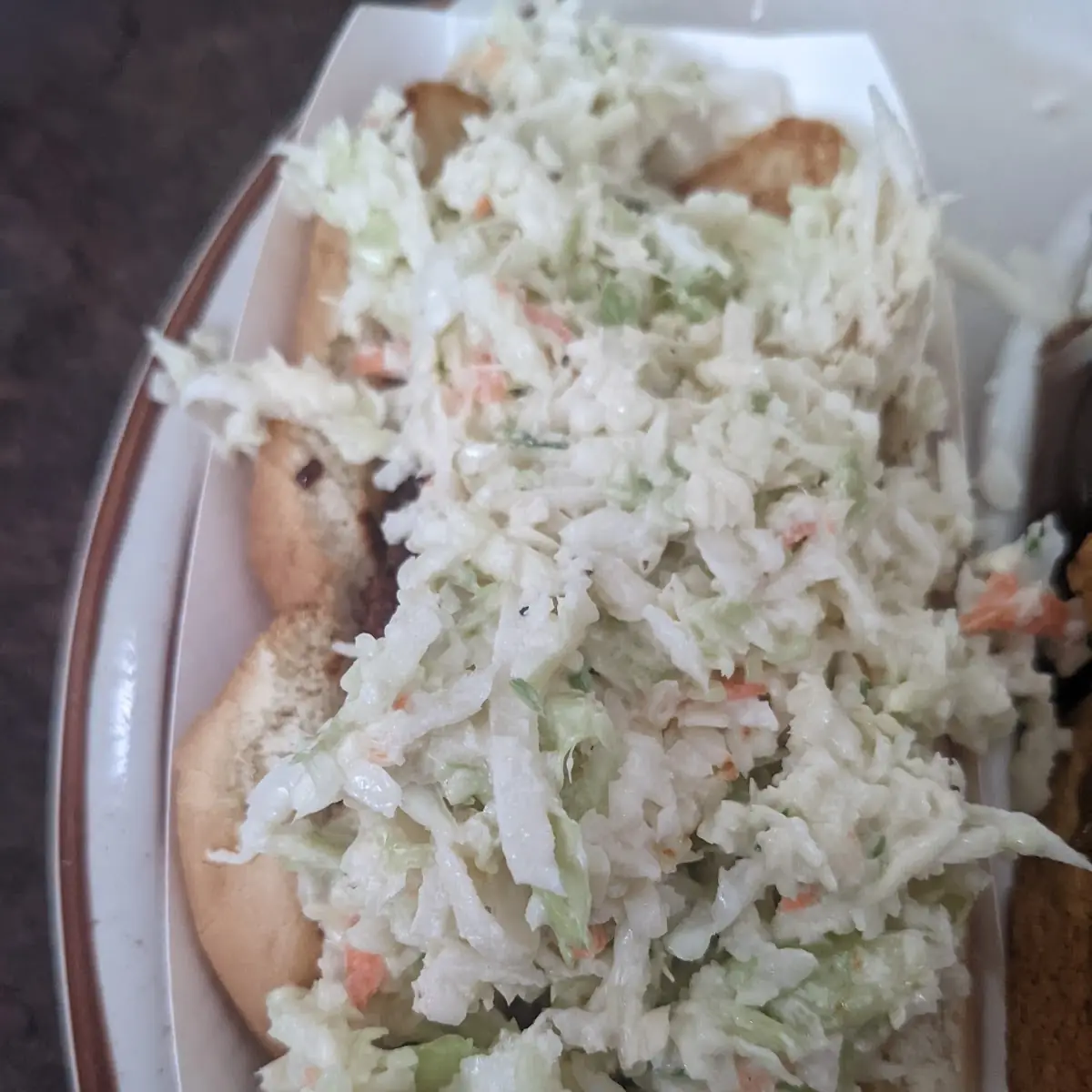 Hot Dog with Chili and Slaw