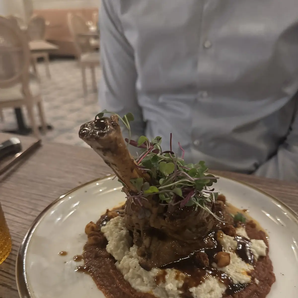 Braised Lamb Shank with Rice