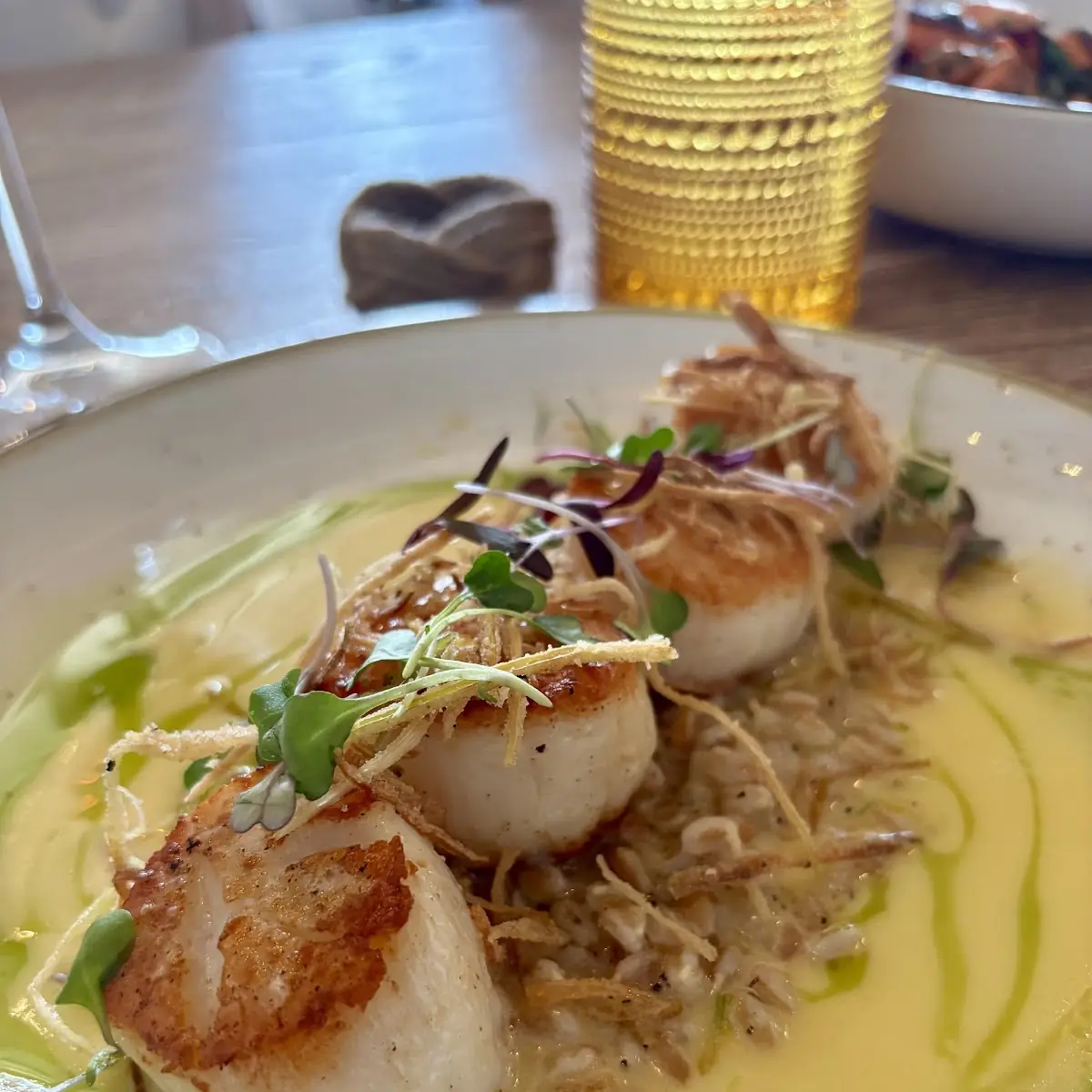 Seared Scallops with Saffron
