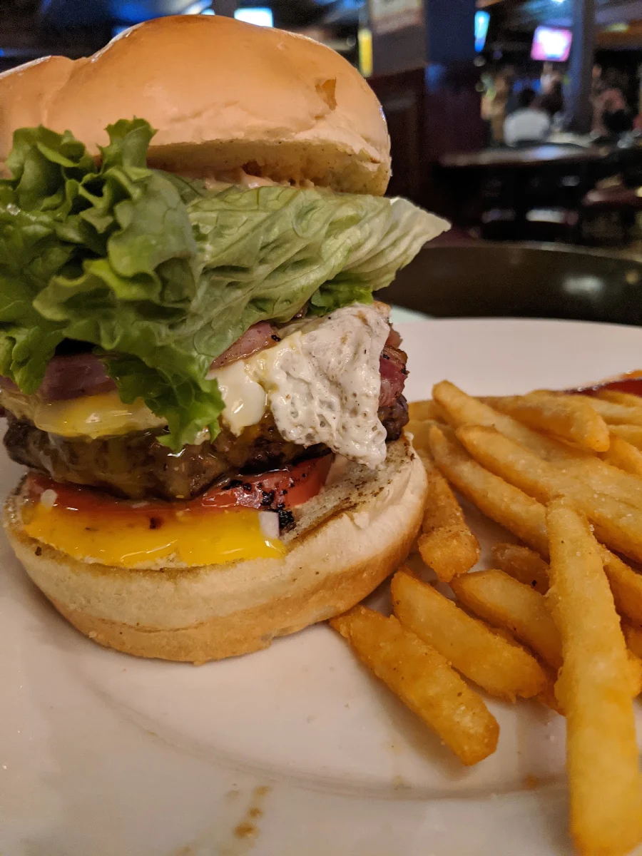 Handsome Man Burger with Ham