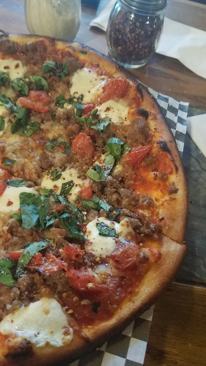 Margherita Pizza with Double Sausage