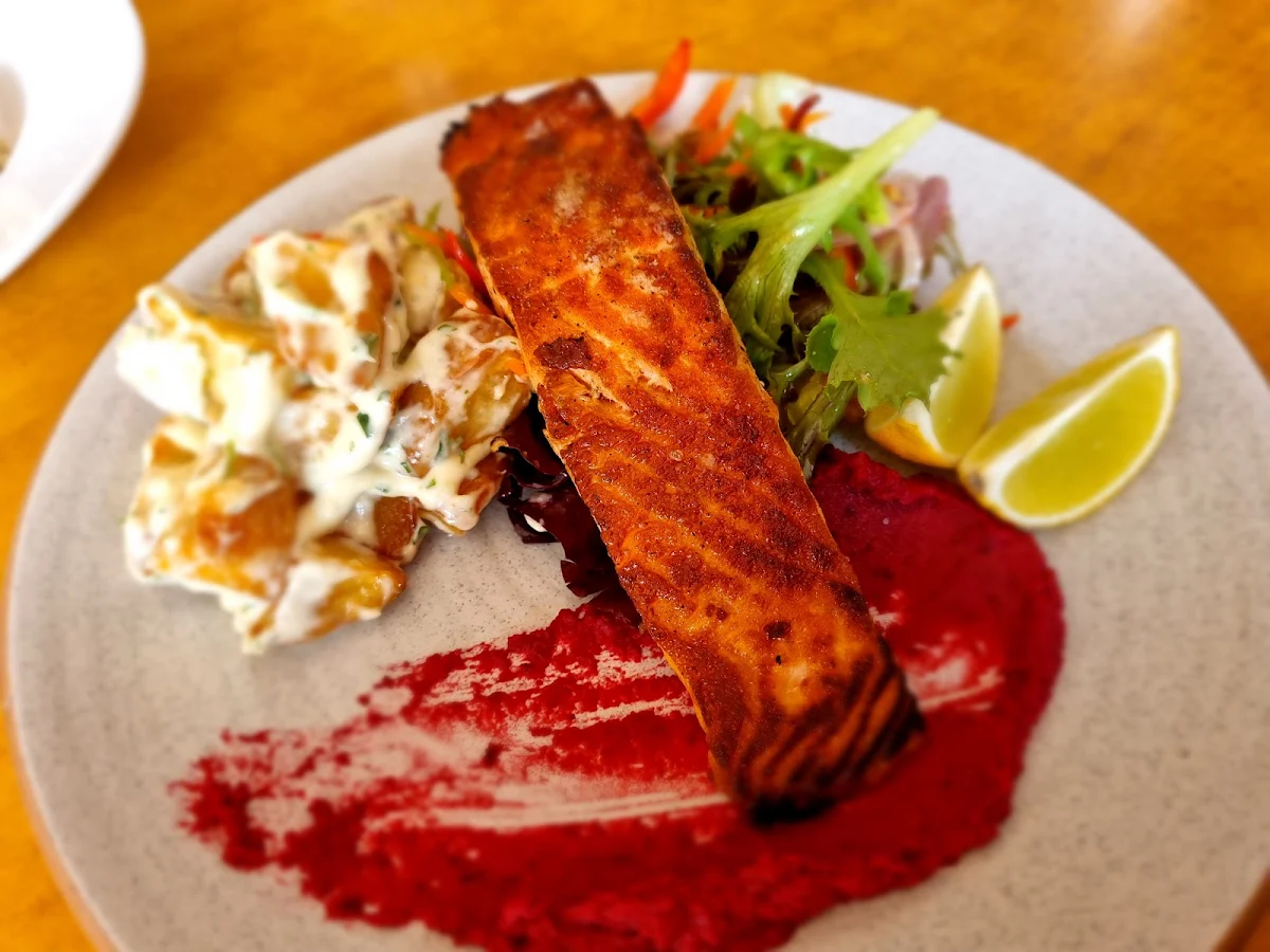 Grilled Salmon, Yarra Valley Deli and Cafe
