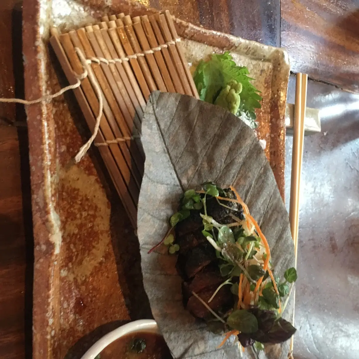 Uma Cod Marinated in Saikyo Miso Wrapped in Hoba Leaf