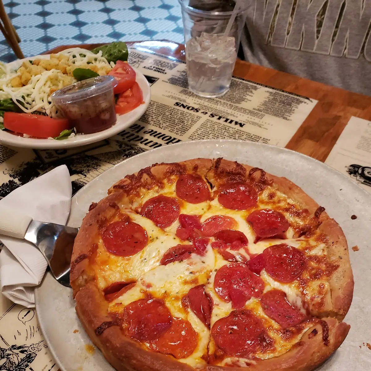 Deep Dish Pepperoni Pizza