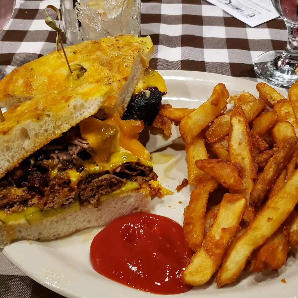 Two Napkin Beef Brisket Sandwich