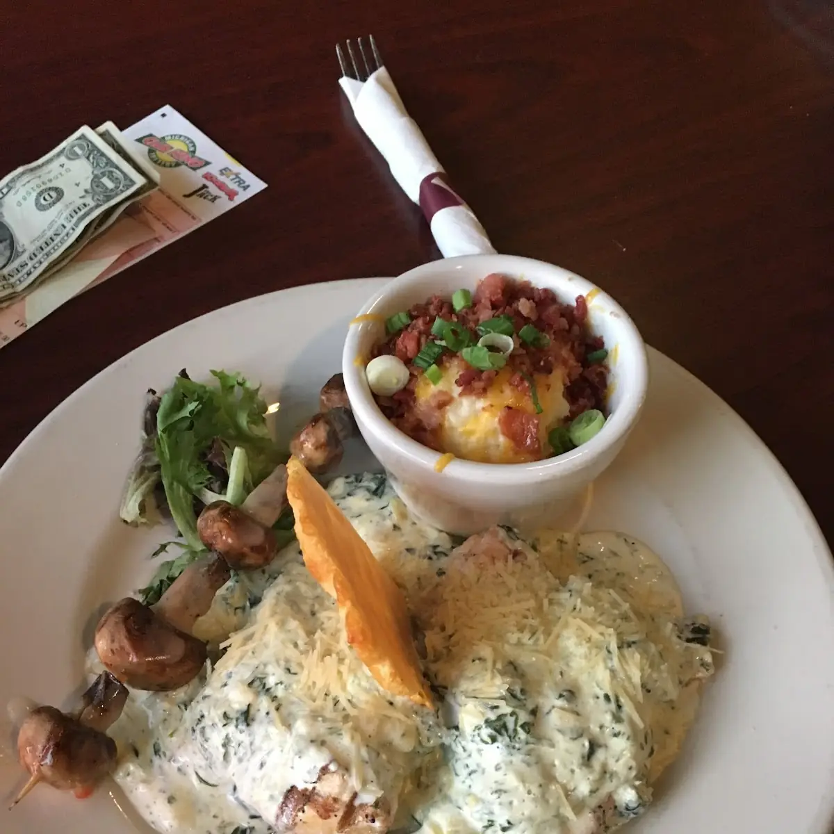 Chicken Rockefeller