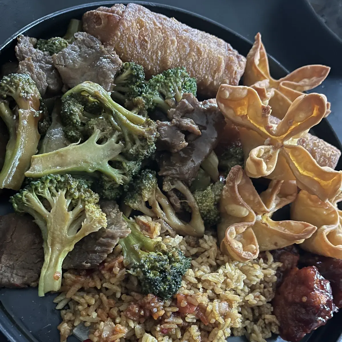 Beef with Broccoli Special Combination Plate