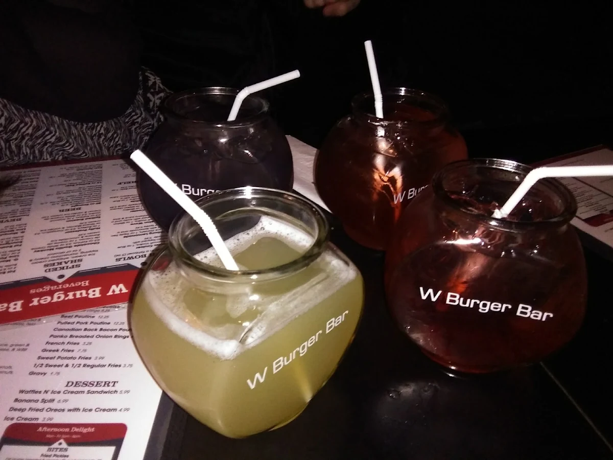 Fish Bowls, W Burger Bar
