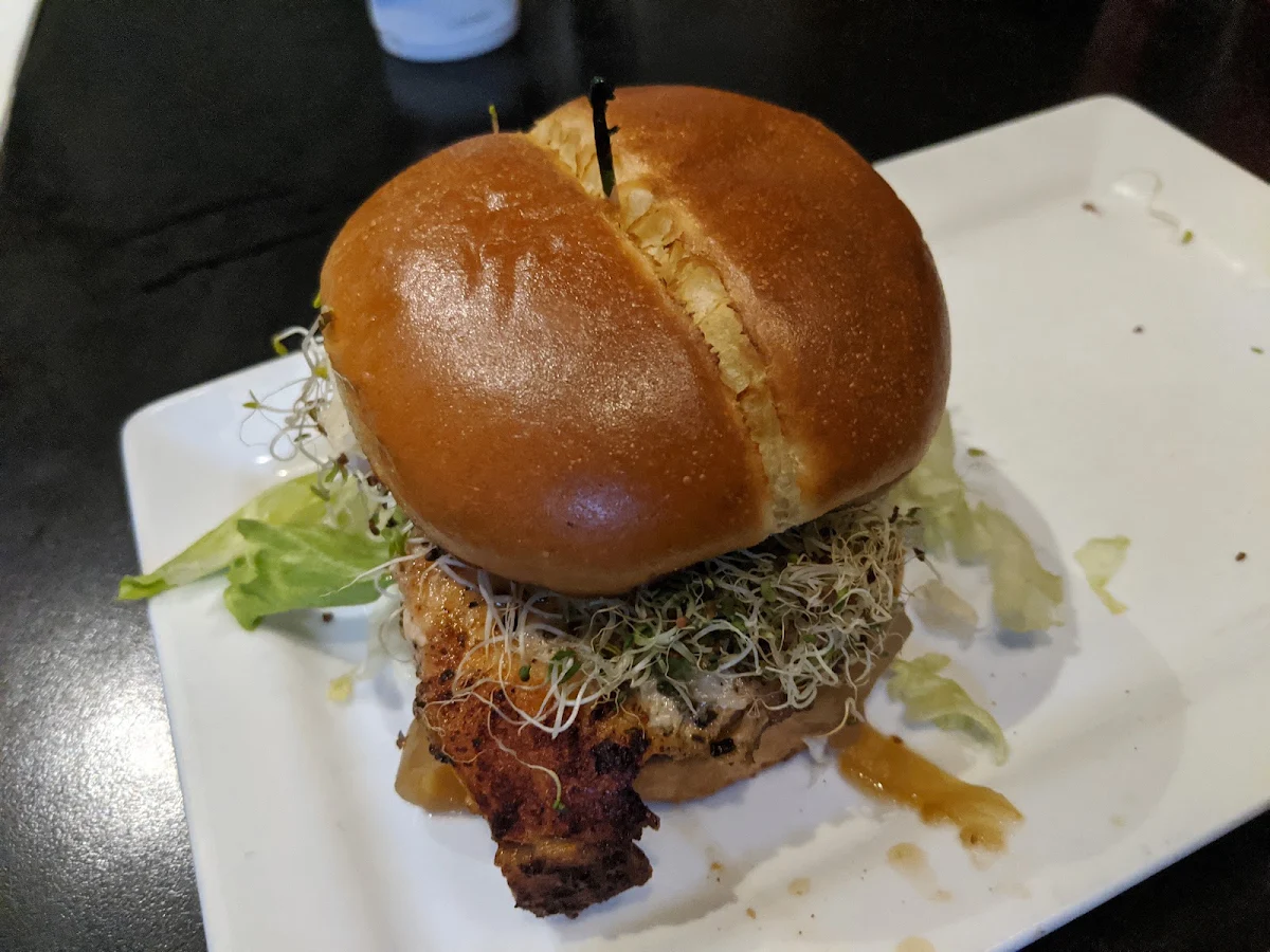 Salmon Burger, W Burger Bar