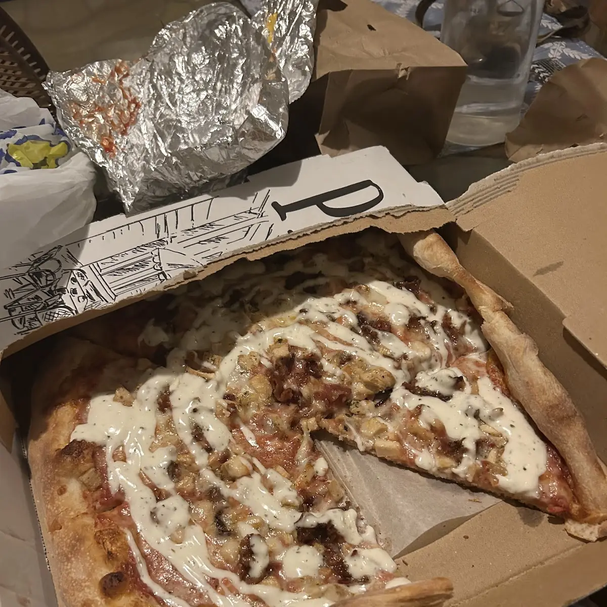 Chicken Bacon Ranch Pizza