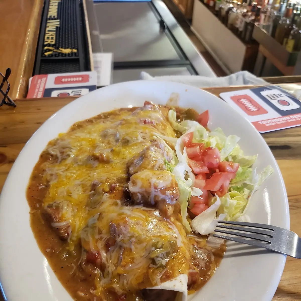 Smothered Bean Burrito