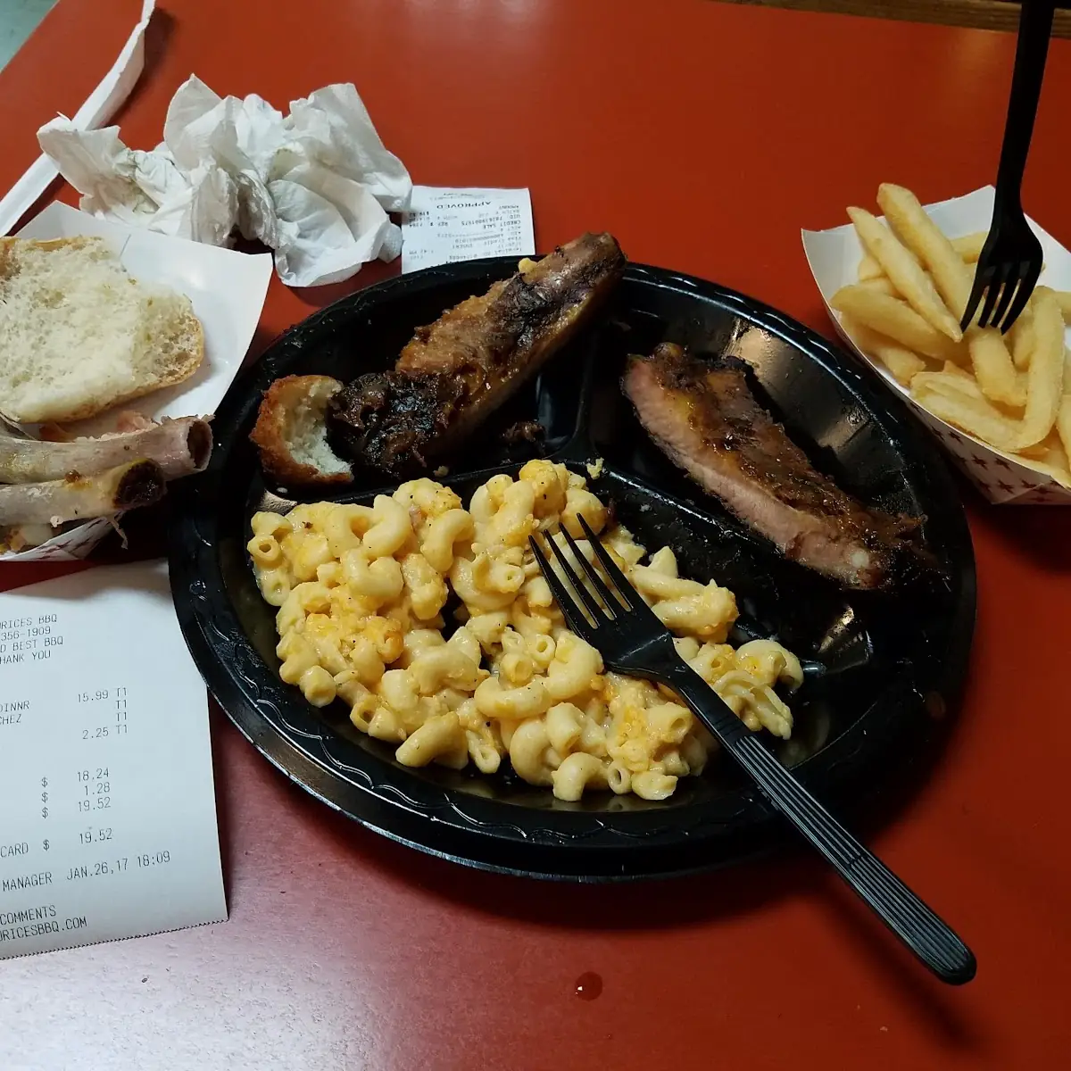 Large BBQ Spare Ribs Plate