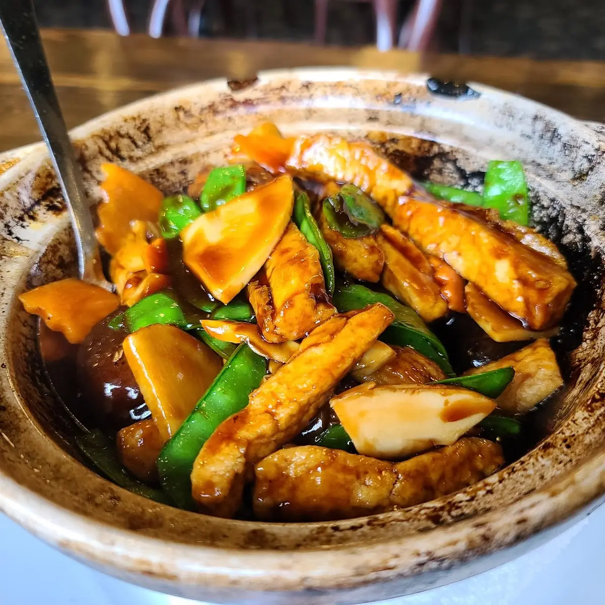 Soft Bean Curd Casserole with Brown Sauce