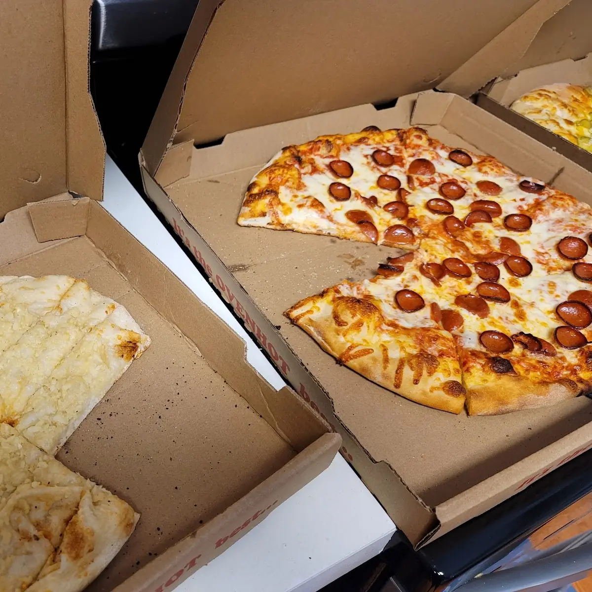 Pepperoni and Garlic Bread