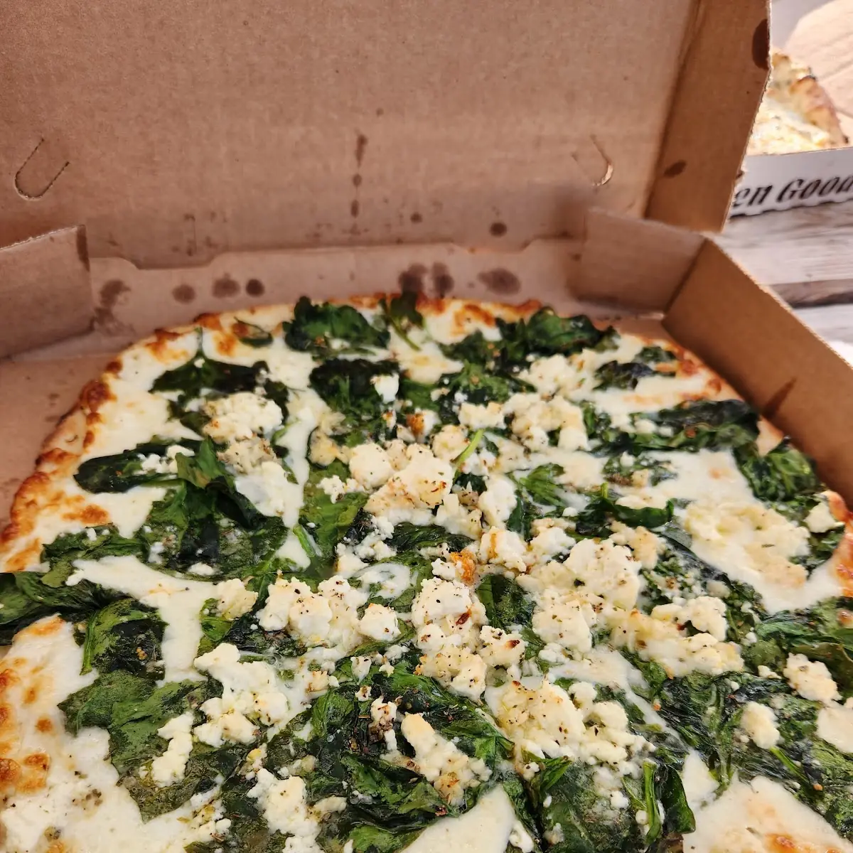 Spinach Feta Pizza