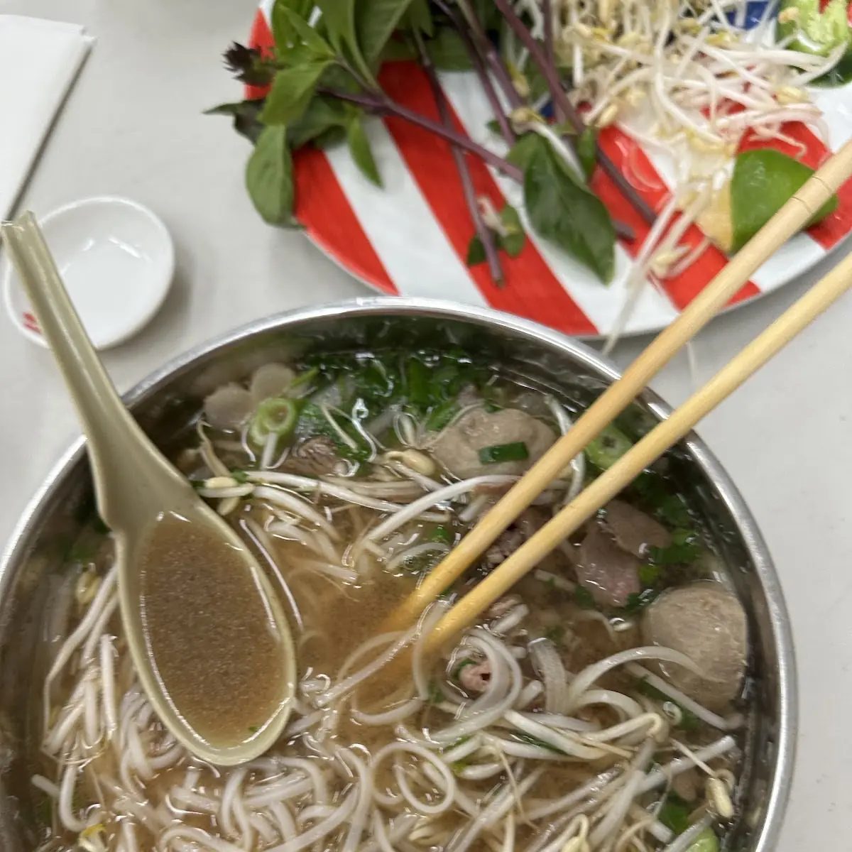 Beef Pho with Fresh Herbs