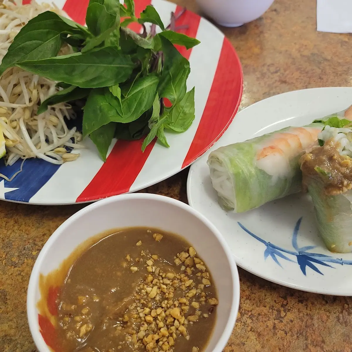 Summer Roll with Oeanut Suace